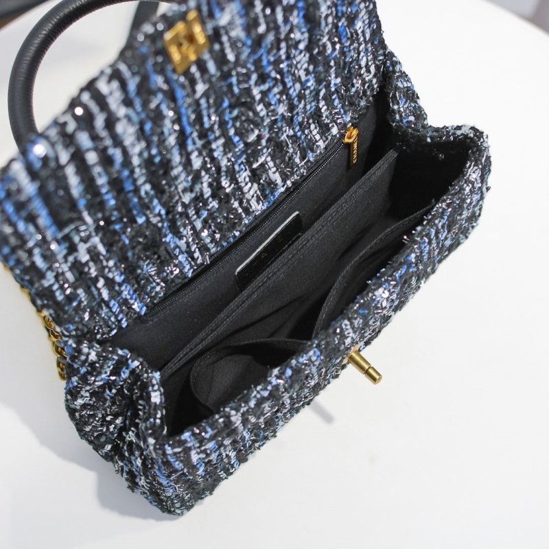 Ch**el top handle bags